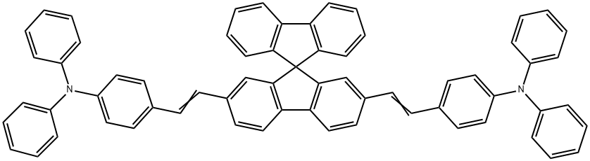Spiro-BDAVBi,2,7-Bis[4-(diphenylaMino)styryl]-9,9-spirobifluoren Structure