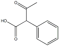 3-oxo-2-phenylbutanoic acid 化学構造式