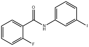 2-氟-N-(3-碘苯基)苯甲酰胺 结构式