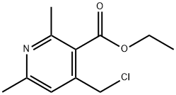 4-(氯甲基)-2,6-二甲基烟酸乙酯 结构式