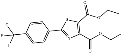 2-对三氟甲基苯基噻唑-4,5-二甲酸二乙酯 结构式