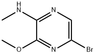 5-broMo-3-Methoxy-N-Methylpyrazin-2-aMine 化学構造式