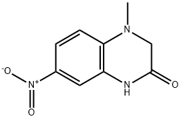 4-甲基-7-硝基-3,4-二氢喹噁啉-2(1H)-酮 结构式