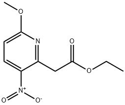 2-(6-甲氧基-3-硝基吡啶-2-基)乙酸乙酯,450357-78-5,结构式