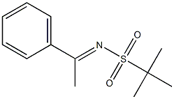E-2- 甲基-N-(1-苯基亚乙基)丙烷-2- 磺酰胺 结构式