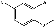 2-溴-4-氯苯甲硫醚 结构式