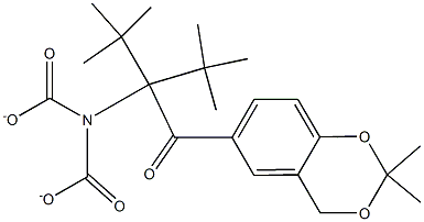 二 - (叔丁基)2-(2,2-二甲基-4H-1,3-苯并二恶英-6-基)-2-氧代乙基亚氨基二碳酸, 452339-70-7, 结构式