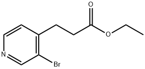 3-Bomo-4-pridinepropanoic acidethylester Structure
