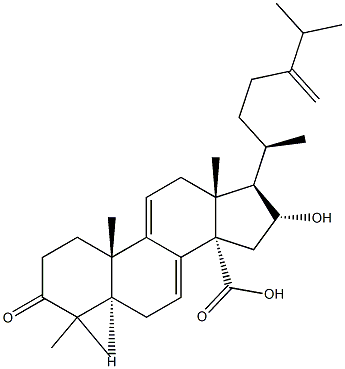 猪苓酸C,465-18-9,结构式