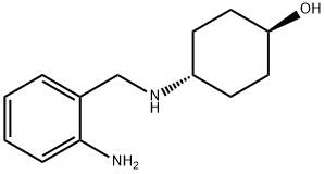 TRANS-4-[[(2-AMINOPHENYL)METHYL]AMINO]-CYCLOHEXANOL 化学構造式