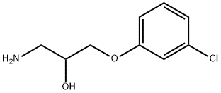 1-amino-3-(3-chlorophenoxy)propan-2-ol,4698-86-6,结构式