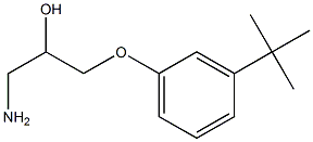 1-AMino-3-(3-tert-butylphenoxy)propan-2-ol 结构式