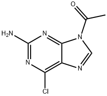 1-(2-AMino-6-chloropurin-9-yl)ethanone Structure