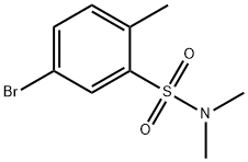 1-((5-溴-2-甲基苯基)磺酰)-4-甲基哌啶 结构式