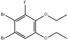 1,2-二溴-4,5-二乙氧基-3-氟苯, 474554-34-2, 结构式