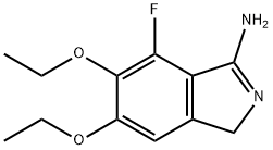 5,6-diethoxy-7-fluoro-3H-isoindol-1-ylaMine Struktur