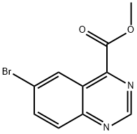 6-溴喹唑啉-4-羧酸甲酯 结构式