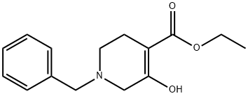 1-苄基-5-羟基-1,2,3,6-四氢吡啶-4-羧酸乙酯 结构式