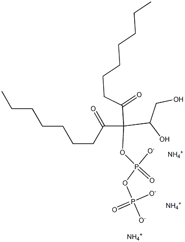 dioctanoylglycerol pyrophosphate (aMMoniuM salt) Struktur
