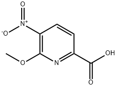 6-甲氧基-5-硝基-2-吡啶羧酸, 475272-62-9, 结构式