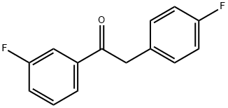 1-(3-Fluorophenyl)-2-(4-fluorophenyl)ethanone Structure