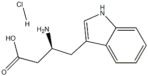 (R)-3-氨基-4-(1H-吲哚-3-基)丁酸盐酸盐, 477250-51-4, 结构式
