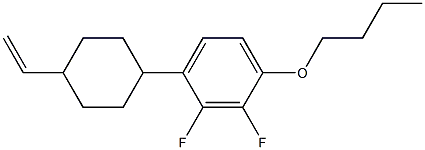4-(2,3-二氟-4-丁氧基)苯基环己基乙烯, 477720-56-2, 结构式