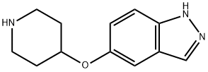 1H-Indazole, 5-(4-piperidinyloxy)-,478827-08-6,结构式