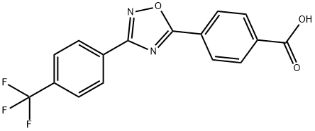 4-[3-(4-trifluoroMethylphenyl)-1,2,4-oxadiazol-5-yl]benzoic acid 化学構造式