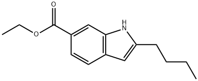 ethyl 2-butyl-1H-indole-6-carboxylate Structure