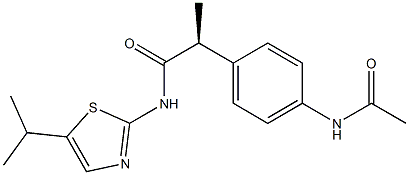 492445-28-0 (2S)-2-[4-(乙酰基氨基)苯基]-N-(5-异丙基噻唑-2-基)丙酰胺