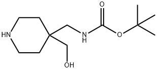 4-[(BOC-氨基)甲基]哌啶-4-甲醇, 493026-47-4, 结构式