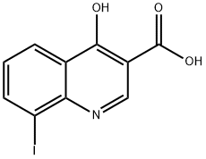 8-碘-4-氧代-1,4-二氢喹啉-3-羧酸 结构式