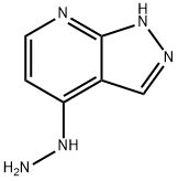 1H-Pyrazolo[3,4-b]pyridine, 4-hydrazinyl- Struktur