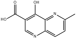 4-hydroxy-6-Methyl-1,5-Naphthyridine-3-carboxylic acid Struktur