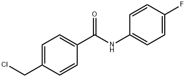 4-クロロメチル-N-(4-フルオロフェニル)ベンズアミド 化学構造式