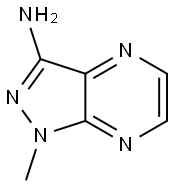 1-甲基-1H-吡唑并[3,4-B]吡嗪-3-胺, 500731-37-3, 结构式
