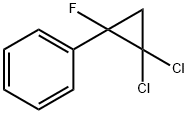 (2,2-dichloro-1-fluorocyclopropyl)benzene Structure
