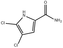 4,5-DICHLORO-1H-PYRROLE-2-CARBOXAMIDE;1H-PYRROLE-2-CARBOXAMIDE, 4,5-DICHLORO-, 50371-68-1, 结构式