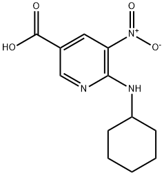 6-(CyclohexylaMino)-5-nitronicotinic acid 化学構造式