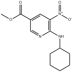 Methyl 6-(cyclohexylaMino)-5-nitronicotinate 化学構造式