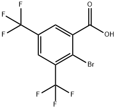 2-溴-3,5-双(三氟甲基)苯甲酸 结构式