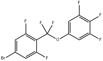 5-((4-BroMo-2,6-difluorophenyl)difluoroMethoxy)-1,2,3-trifluorobenzene 化学構造式