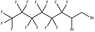 7,8-Dibromo-1,1,1,2,2,3,3,4,4,5,5,6,6-tridecafluorooctane Struktur