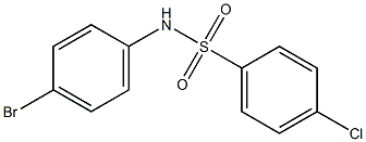 N-(4-溴苯基)-4-氯苯磺酰胺,5133-88-0,结构式