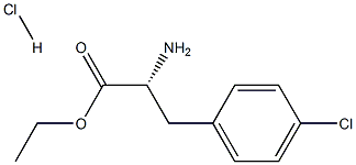 (R)-Ethyl 2-aMino-3-(4-chlorophenyl)propanoate hydrochloride Structure