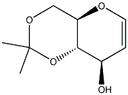 4,6-O-Isopropylidene-D-glucal, 97% Structure