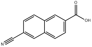 6-氰基-2-萘甲酸, 5159-60-4, 结构式