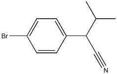 2-(4-BroMo-phenyl)-3-Methyl-butyronitrile Structure