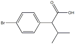 2-(4-BroMo-phenyl)-3-Methyl-butyric acid,51632-30-5,结构式